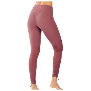 Fabletics PureLuxe Womens Dusty Pink Cashel Foldover Active Leggings Size M